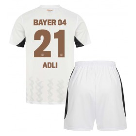 Bayer Leverkusen Amine Adli #21 Auswärtstrikot 2024-25 Kurzarm (+ kurze hosen)